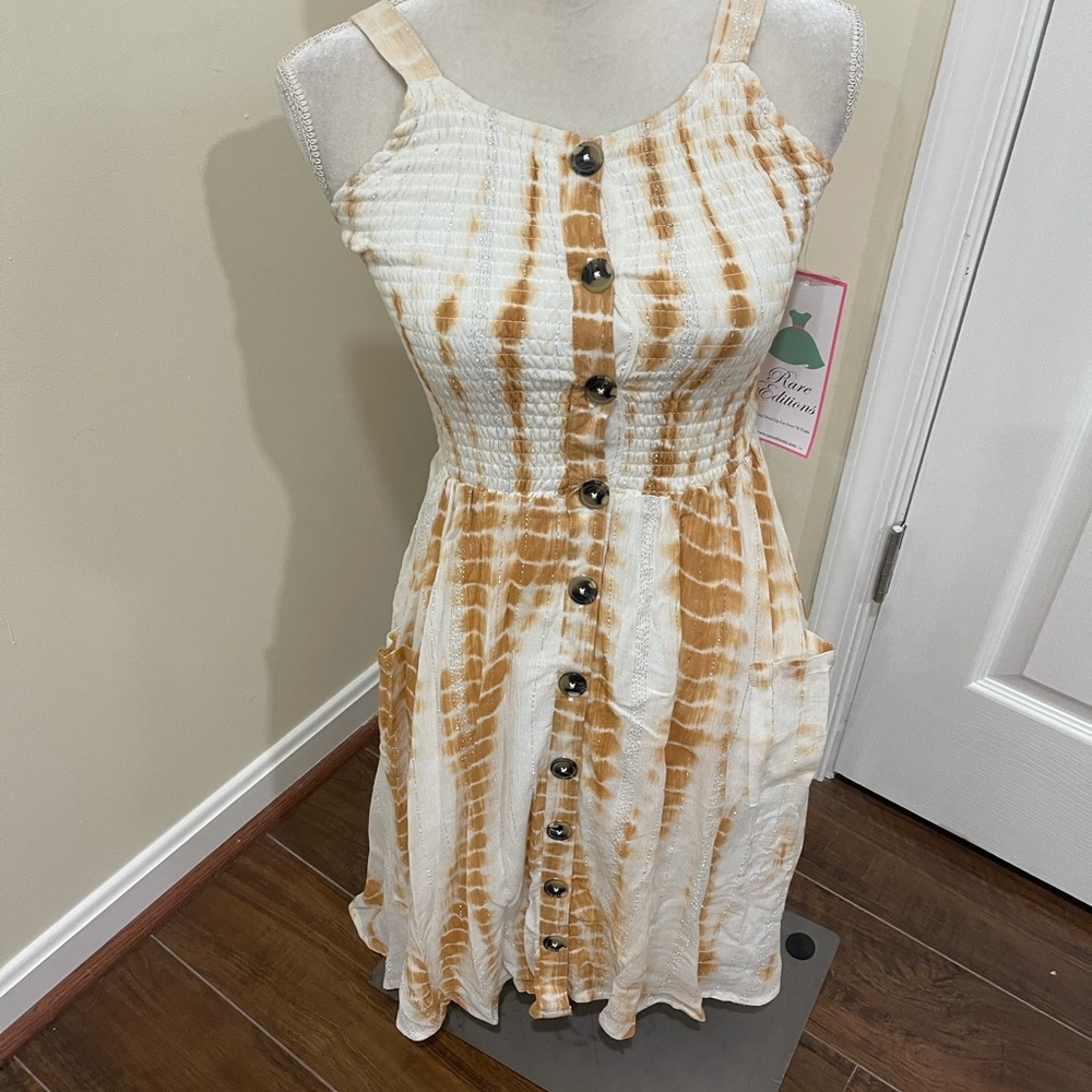 NWT Zara sleeveless button down dress